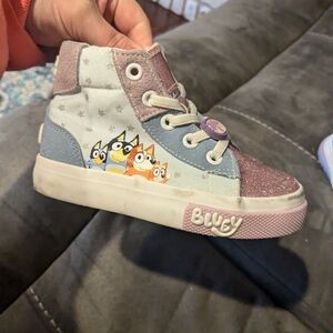 Kids High-Top Sneakers - Pink and Blue